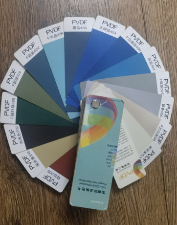 寶鋼彩涂卷色卡 PVDF 聚偏氟乙烯